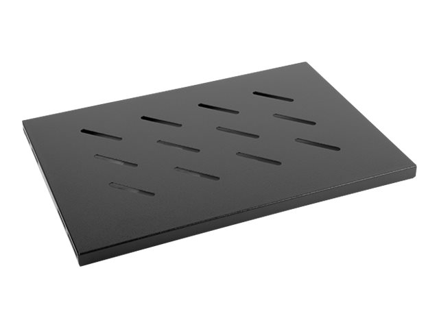 Lanberg 19" fixed shelf 1U/486x270mm, max load capacity up to 120kg - AK-1001-B - Black