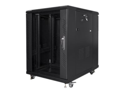 Lanberg - Rack cabinet 19" free-standing 15U/600x800 (flat pack) - FF01-6815-12B - Black