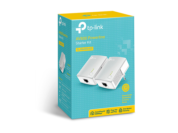 TP-LINK - Powerline Adapters Kit - TL-PA4010 KIT - 10/100 Mbit/s - Ethernet LAN (RJ-45) ports 1
