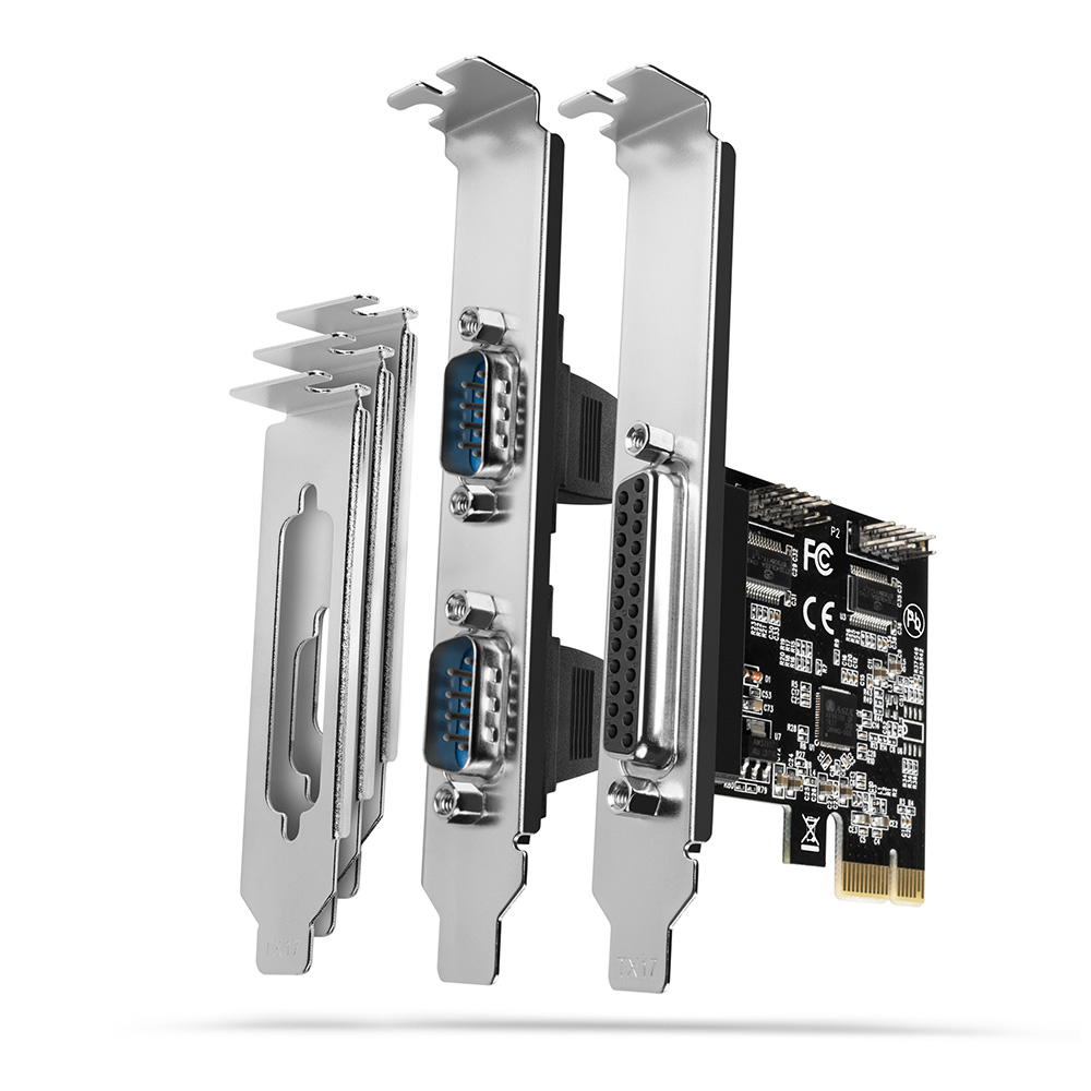 AXAGON PCI-Express card with one parallel and two serial ports 250 kbps - PCEA-PSN