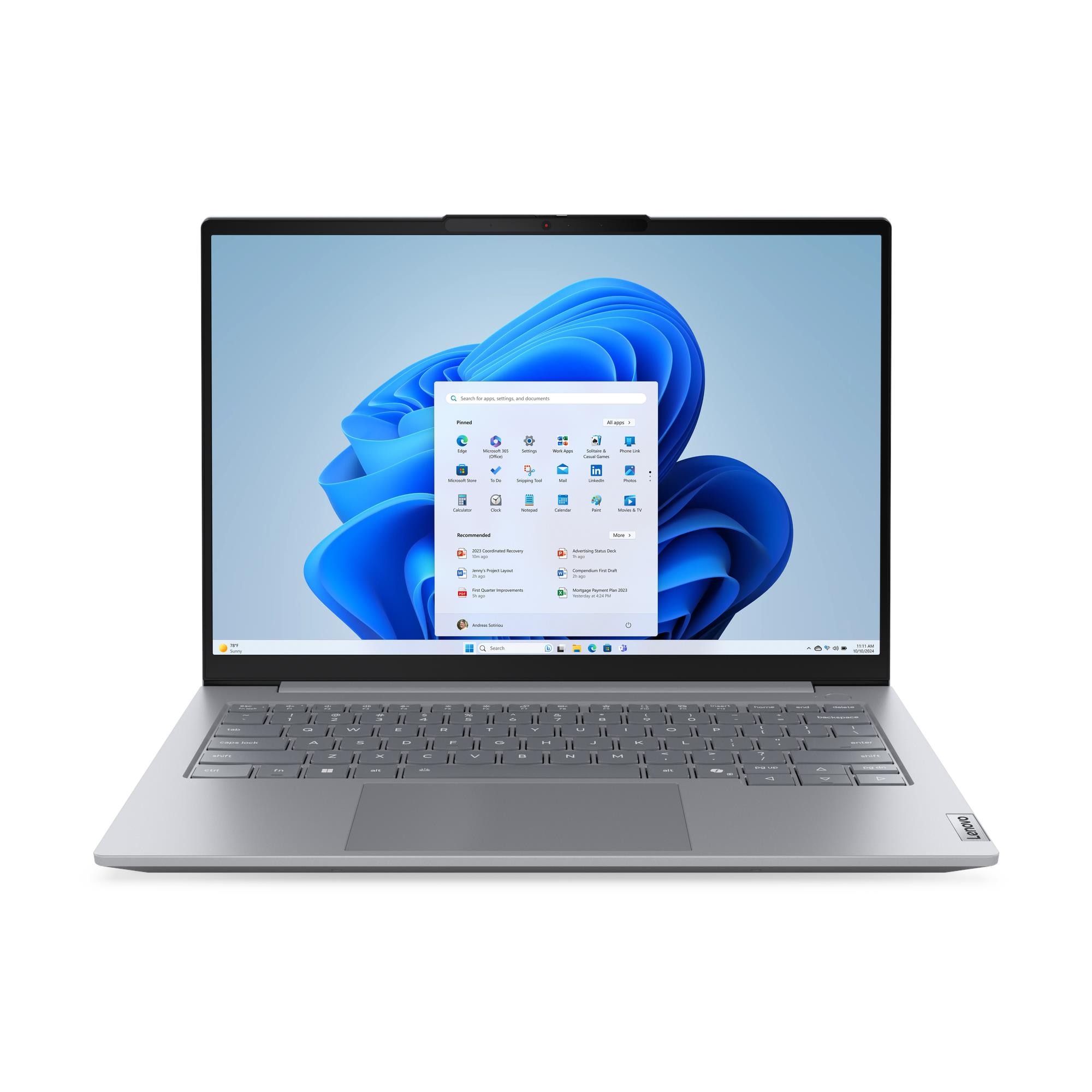 Lenovo ThinkBook 14 G9 IRL - Arctic Grey - 14 " - IPS - WUXGA - 1920 x 1200 pixels - Anti-glare - Intel Core 7 - 240H - 16 GB - SODIMM DDR5 - Solid-state drive capacity 512 GB - Intel Graphics - Windows 11 Pro - 802.11be - Bluetooth version 5.4 - Keyboard