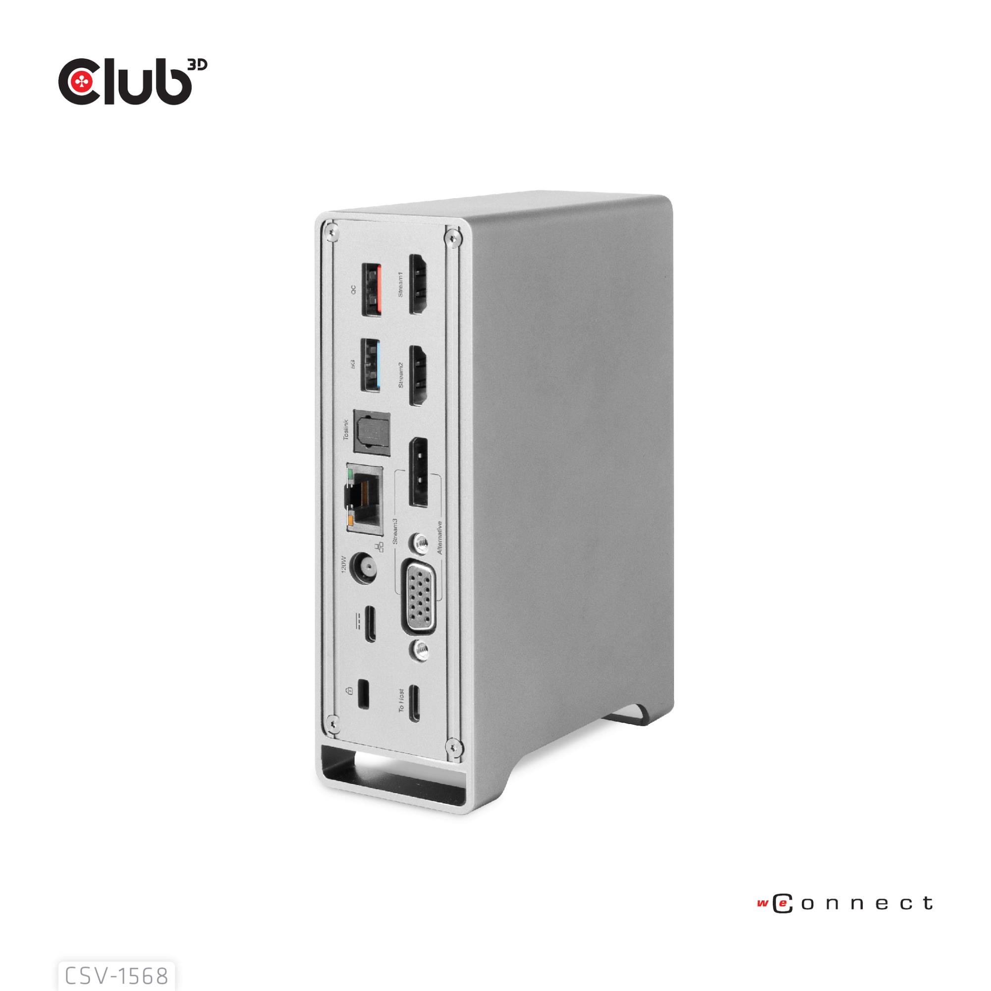 NB ACC DOCKING STATION/USB-C 120W CSV-1568 CLUB3D