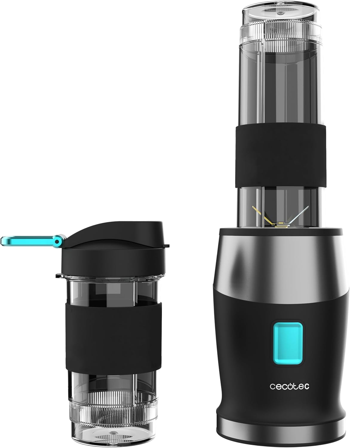 Cecotec Blender - Power Titanium 900 ProGo - Tabletop - 900 W - Jar capacity 2x0.57 L - Ice crushing - Black