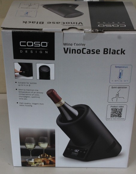 SALE OUT. Caso - Wine Cooler - VinoCase - Black - USED, SCRATCHES