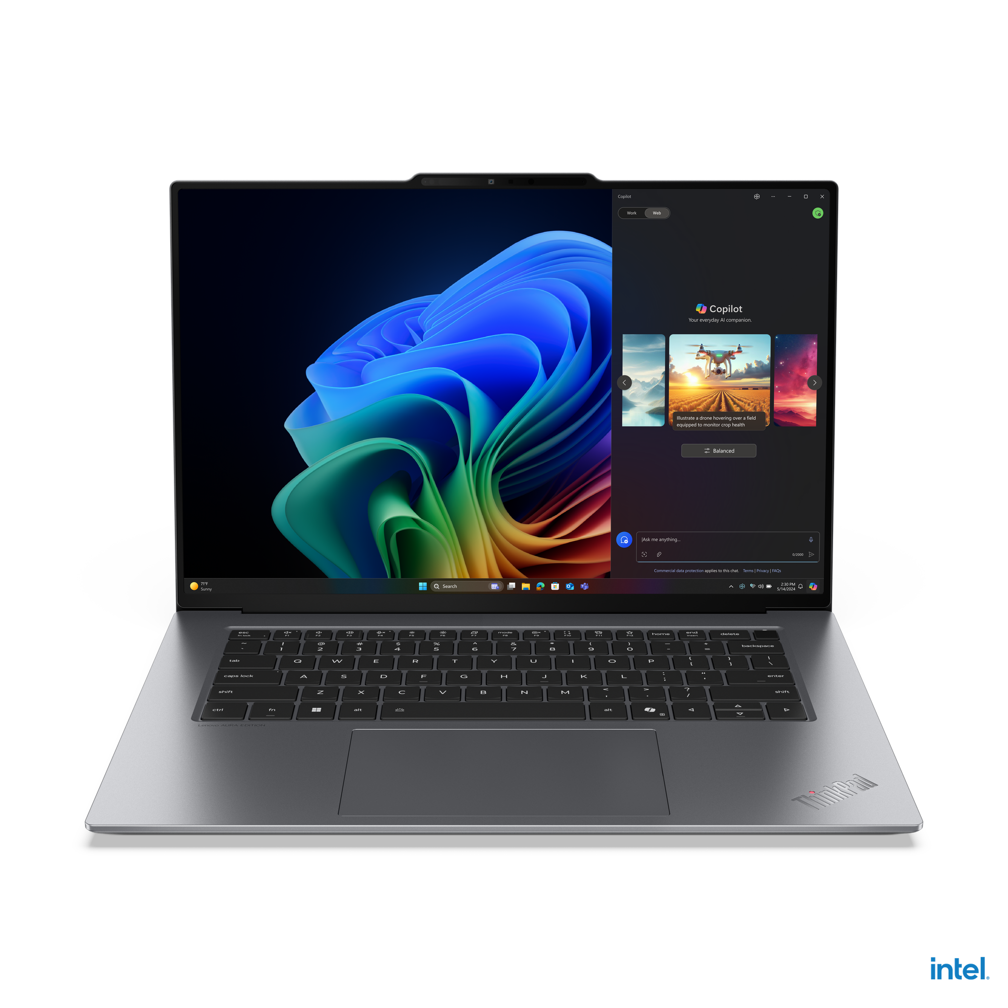 Lenovo ThinkPad X9-15 G1 Intel - Grey - 15.3 " - OLED - Touchscreen - 2.8K - 2880 x 1800 pixels - Intel Core Ultra 7 - 258V - 32 GB - Soldered LPDDR5x - Solid-state drive capacity 1000 GB - Intel Arc Graphics - Windows 11 Pro - 802.11be - Bluetooth versio