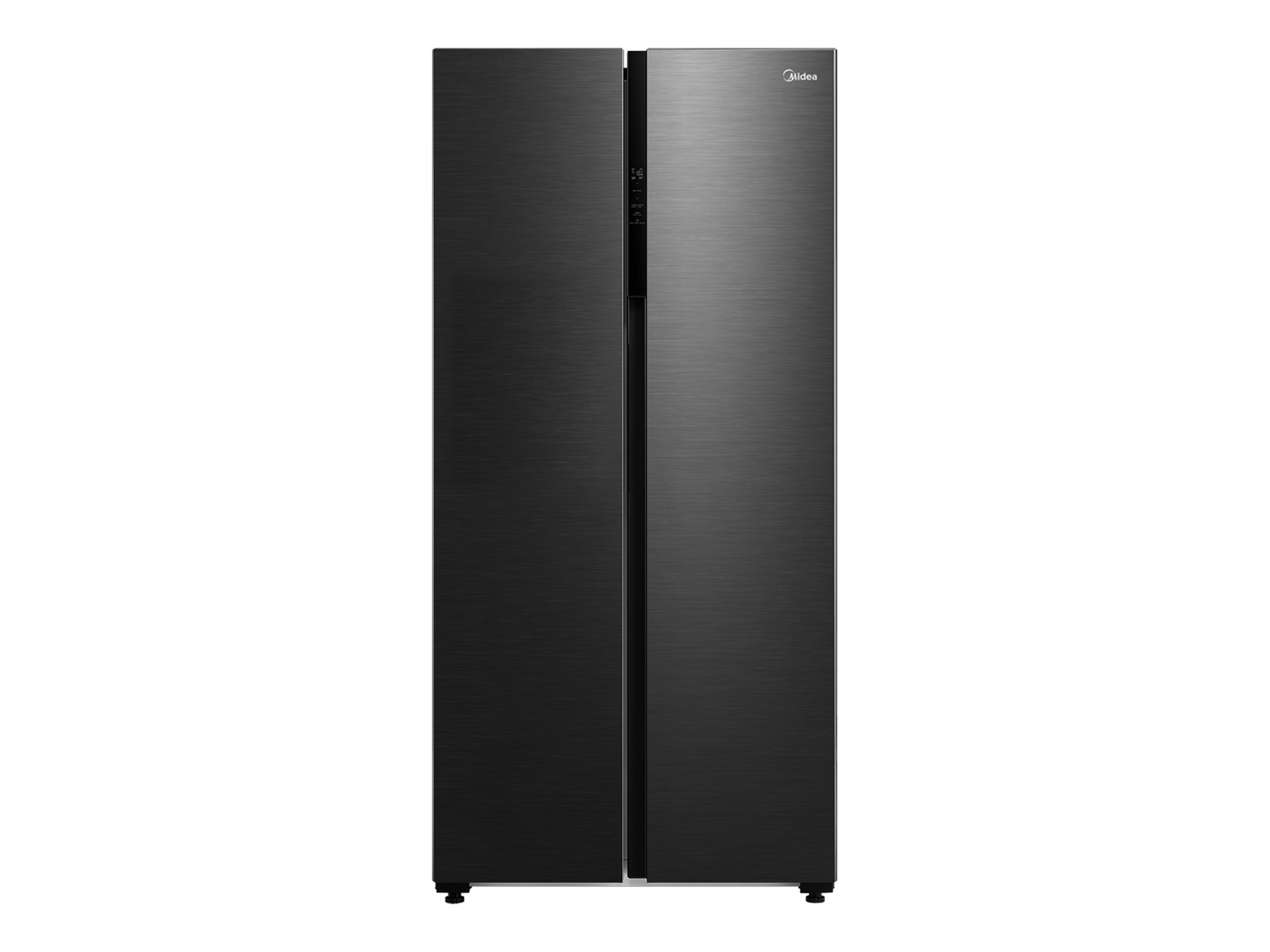 Midea Refrigerator - MDRS619FIE45 - Energy efficiency class E - Free standing - Height 177.5 cm - Side by Side - No Frost system - Fridge net capacity 271 L - Freezer net capacity 189 L - Display - 41 dB - Dark inox