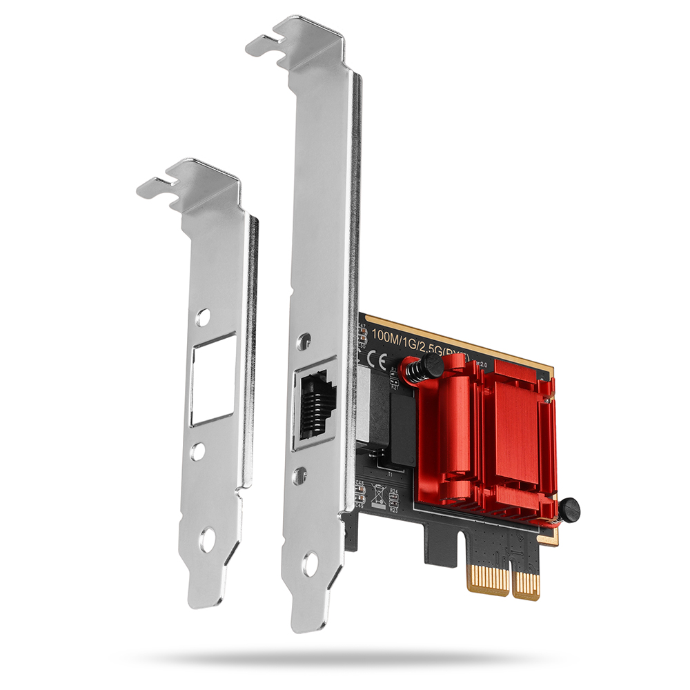 AXAGON PCI-Express network card with 2.5 Gbit/s transmission rate and PXE support - PCEE-G25