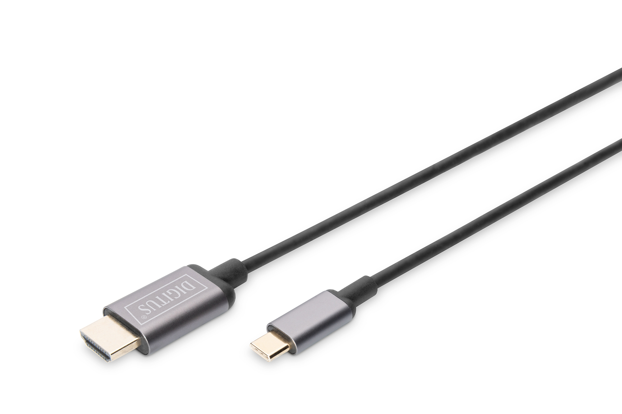 Digitus - USB Type-C to HDMI Adapter - DA-70821 - Black - USB Type-C - 1.8 m