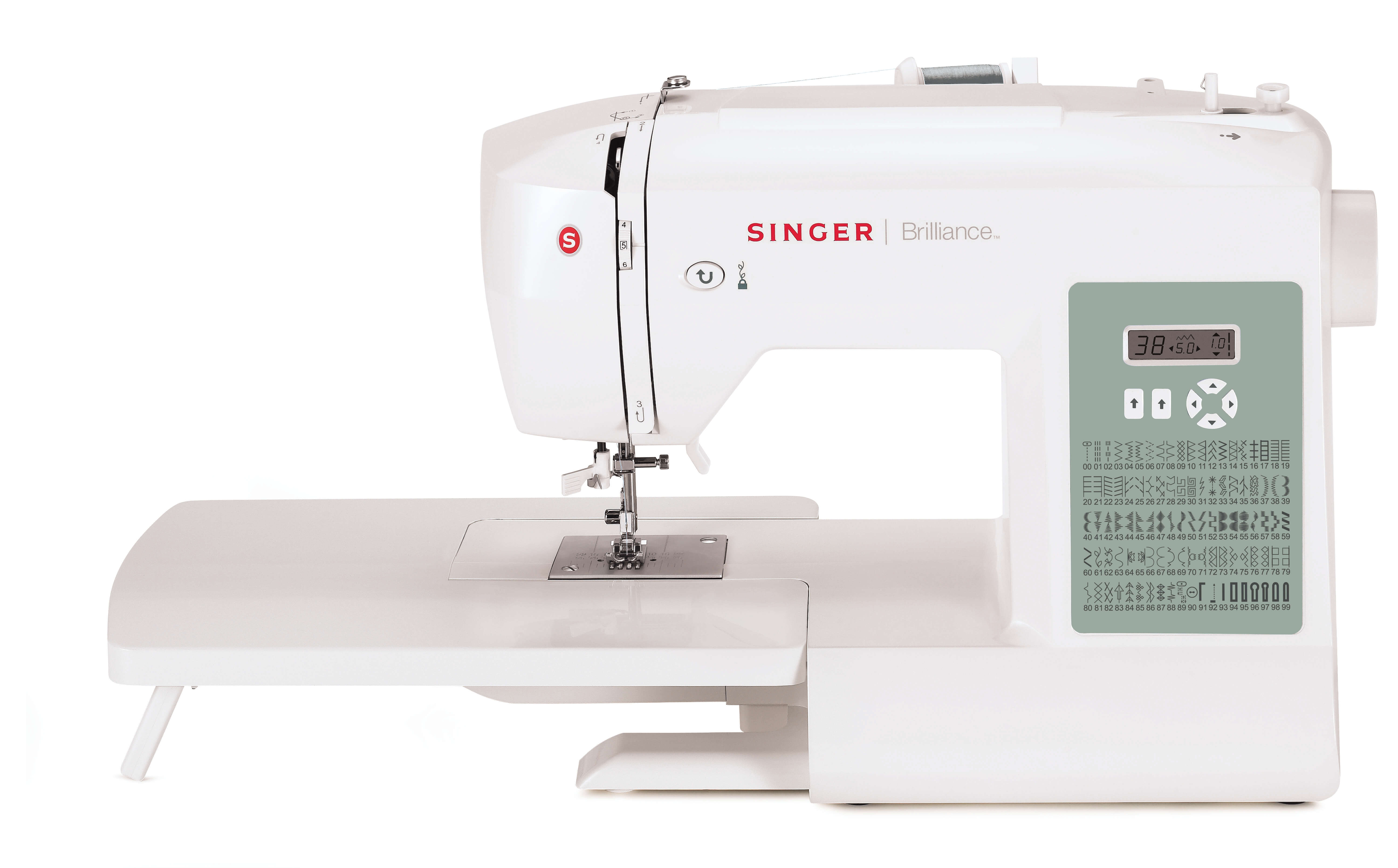 Singer - Sewing Machine - 6199 Brilliance - Number of stitches 100 - Number of buttonholes 6 - White