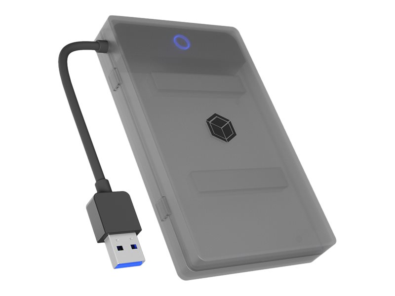 Raidsonic - Icy Box Adapter for 1x HDD/SSD With Protection Box - IB-AC603b-U3 - SATA III - USB 3.0 Type-A - 2.5"