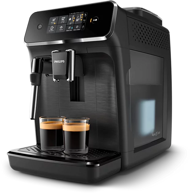 Philips - Coffee Machine - EP2220/10 Series 2200 - Pump pressure 15 bar - Built-in milk frother - Fully Automatic - 1500 W - Black
