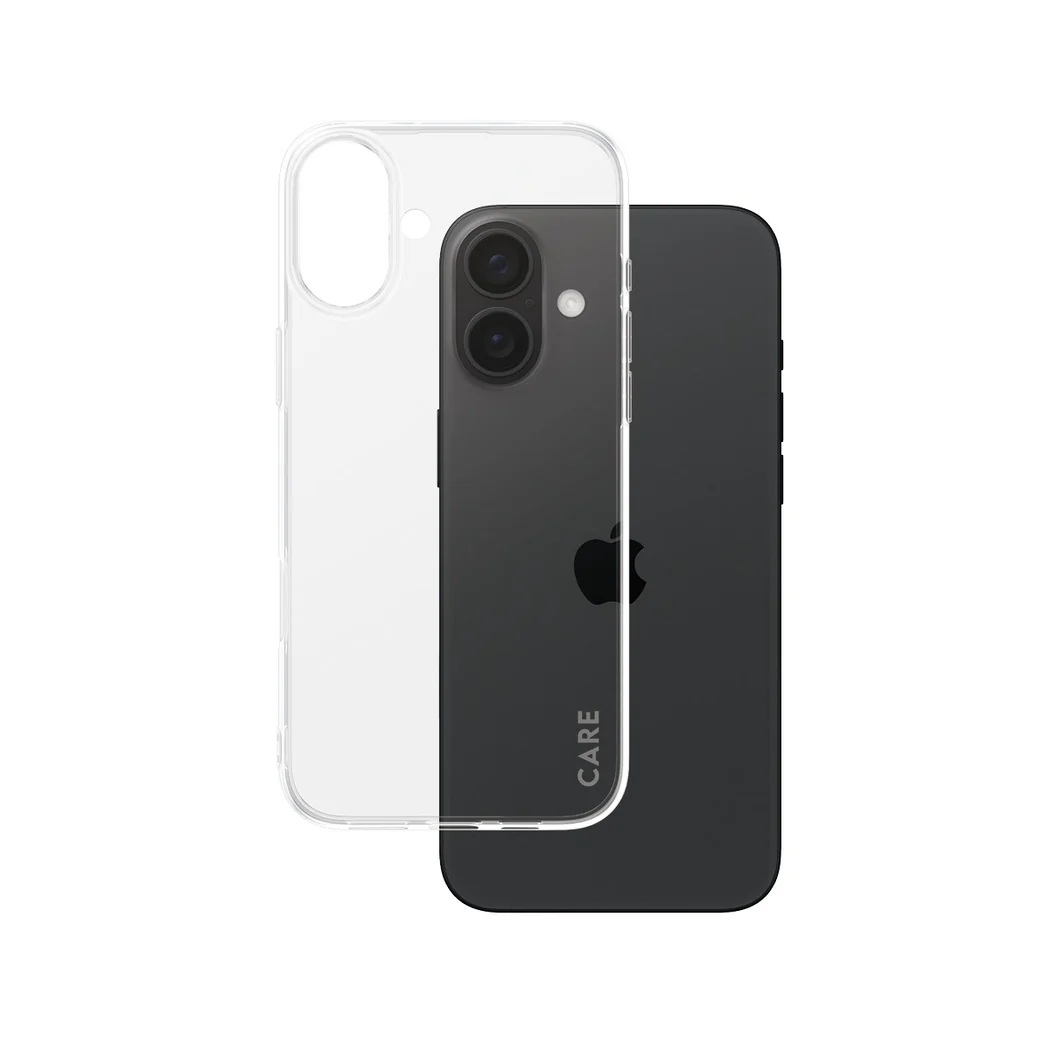 CARE by PanzerGlass Case Fashion X-Ray Soft Basic - Back protection - Apple - iPhone 16 Plus - Recycled plastic - Transparent