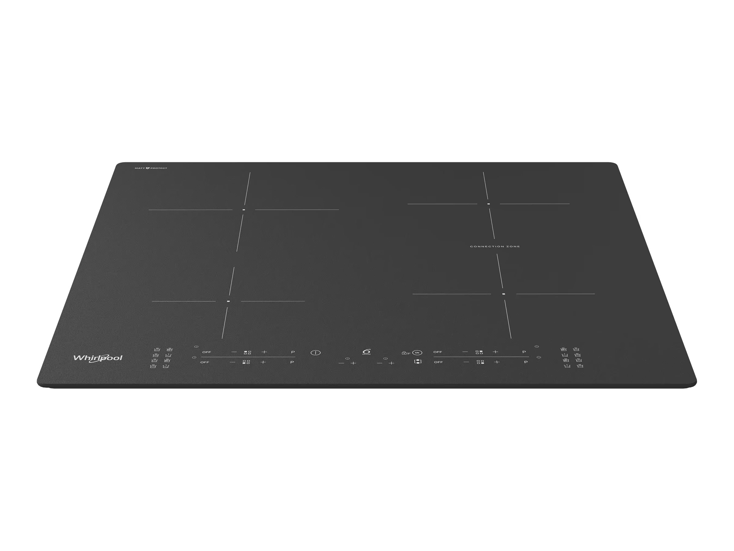 Whirlpool WB B8360 NE BM - Hob - Induction - Number of burners/cooking zones 4 - Electronic - Black - Timer