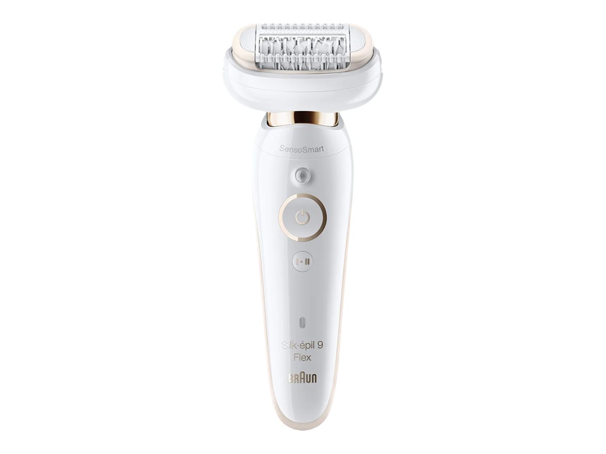 Braun Epilator - Silk-épil 9 Flex SES9-030 3D - Operating time (max) 50 min - Number of power levels 2 - Wet & Dry - White