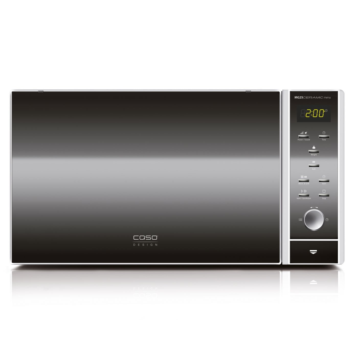 Caso - Microwave oven with Grill - MG 25 - Free standing - 900 W - Grill - Silver/Black