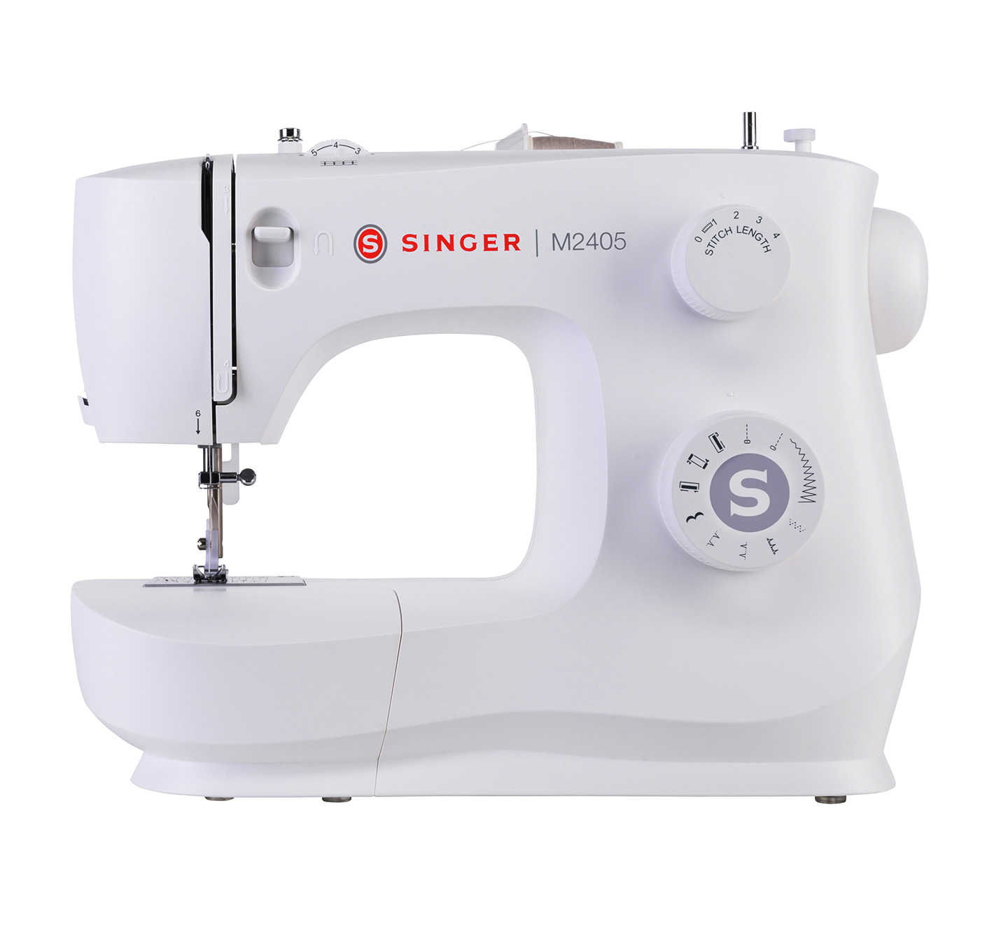 Singer - Sewing Machine - M2405 - Number of stitches 11 - Number of buttonholes 1 - White