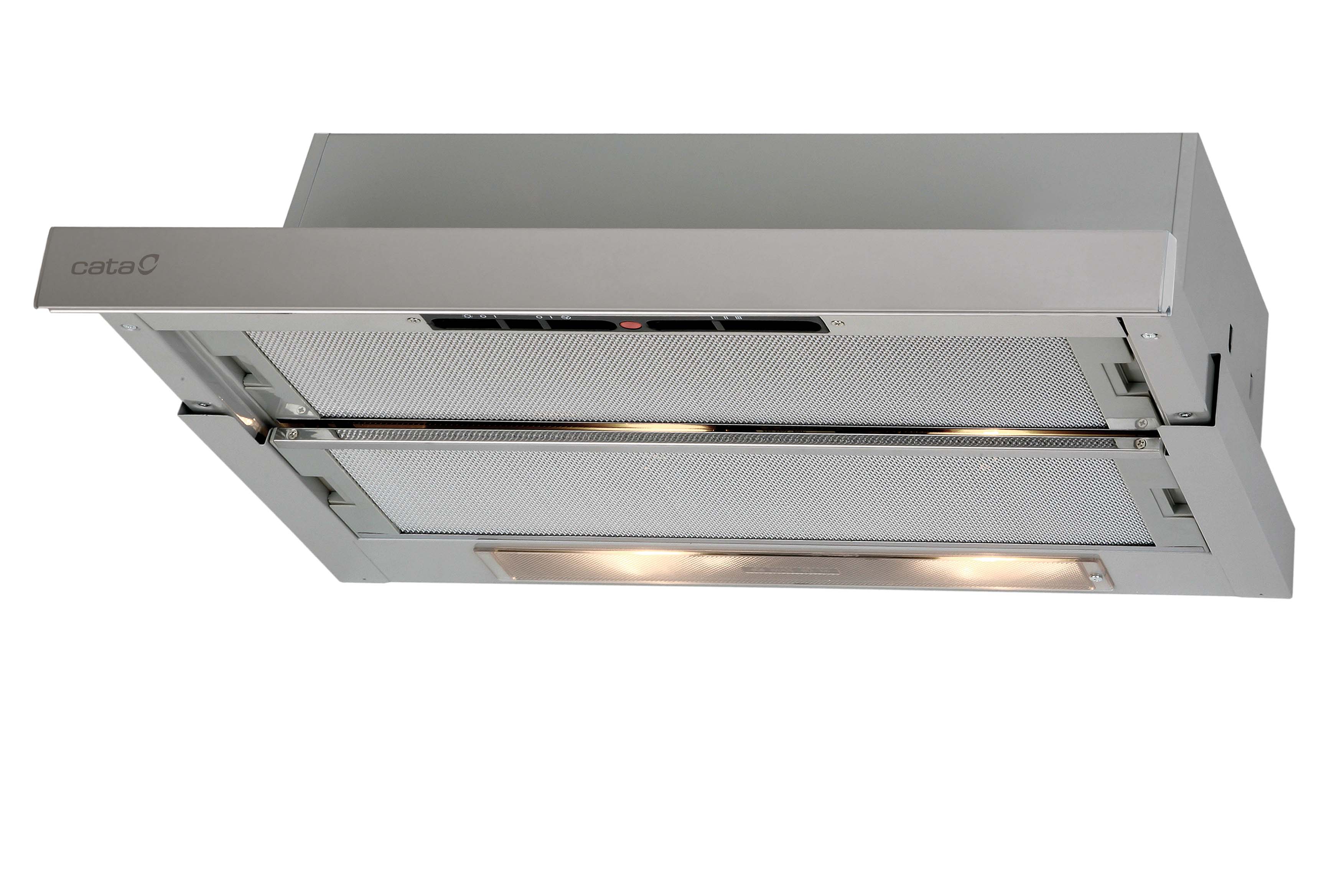 CATA - Hood - TF 5260 X - Telescopic - Energy efficiency class D - Width 60 cm - 325 m³/h - Slider control - LED - Inox