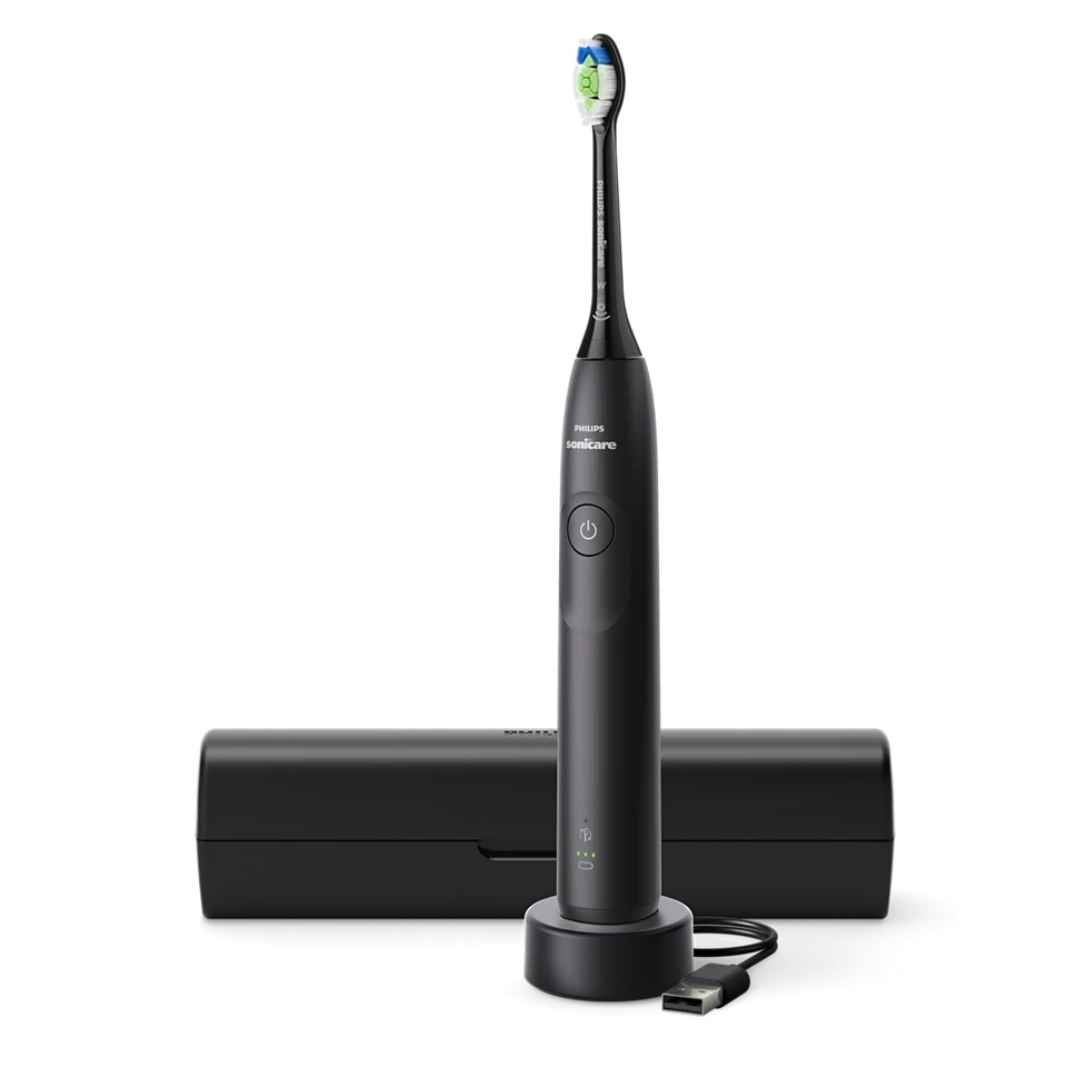 Philips - Electric Toothbrush - Sonicare Series 5300 - Rechargeable - For adults - Number of brush heads included 1 - Number of teeth brushing modes 1 - Black