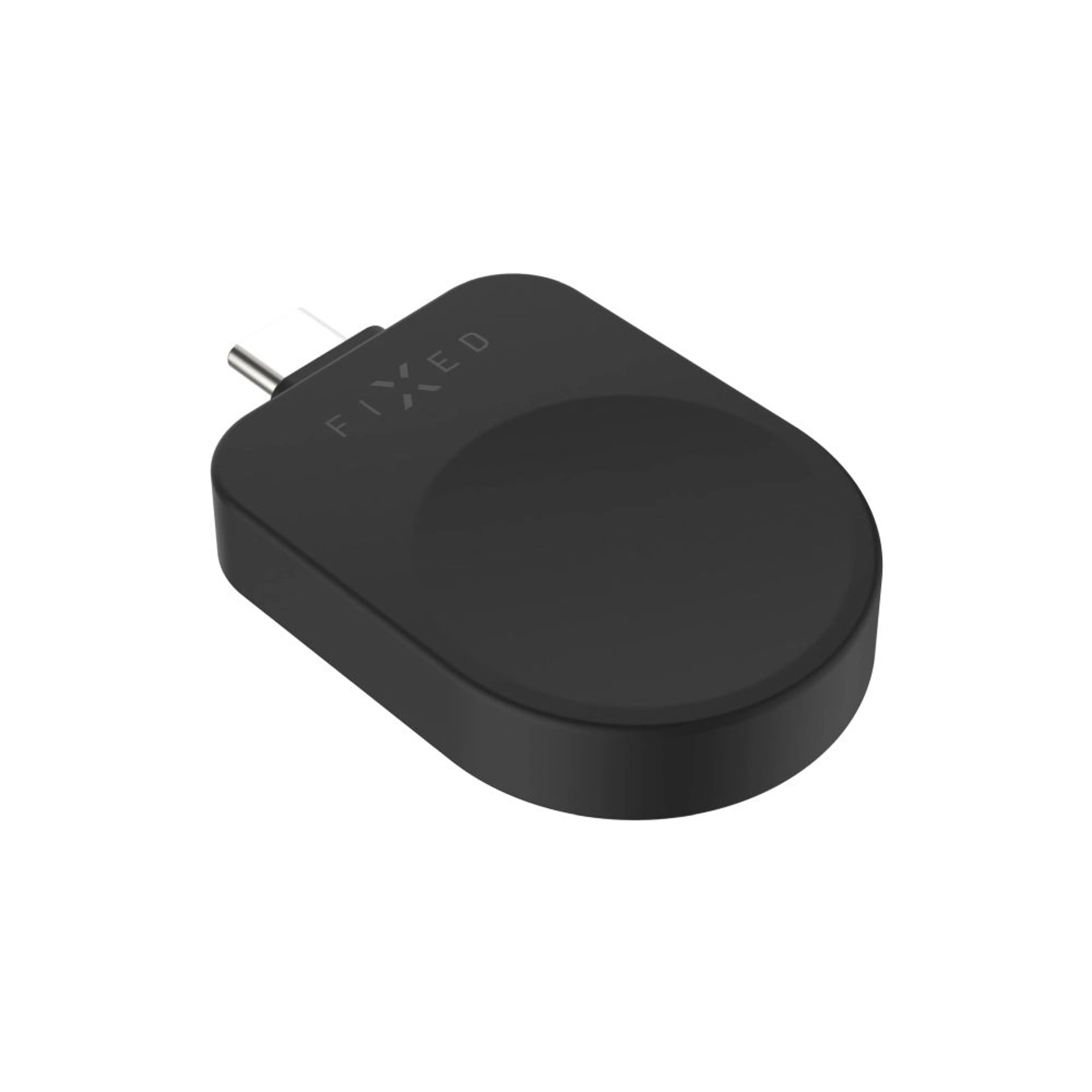 Fixed USB-C Charging Adapter for Samsung Galaxy Watch compatible with Powerstation Uni - Black