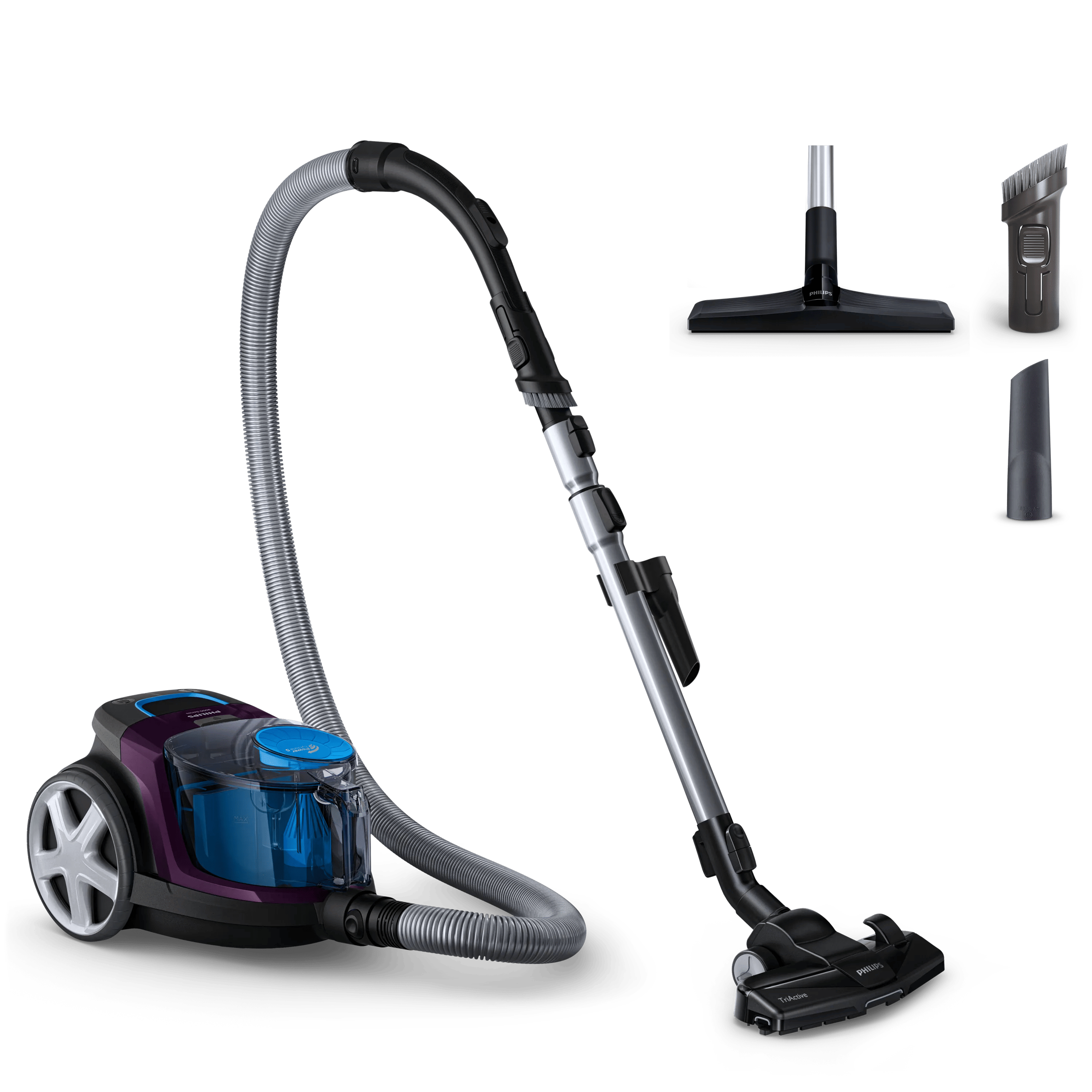 Philips - Vacuum cleaner - PowerPro Compact FC9333/09 - Bagless - Power 650 W - Dust capacity 1.5 L - Purple