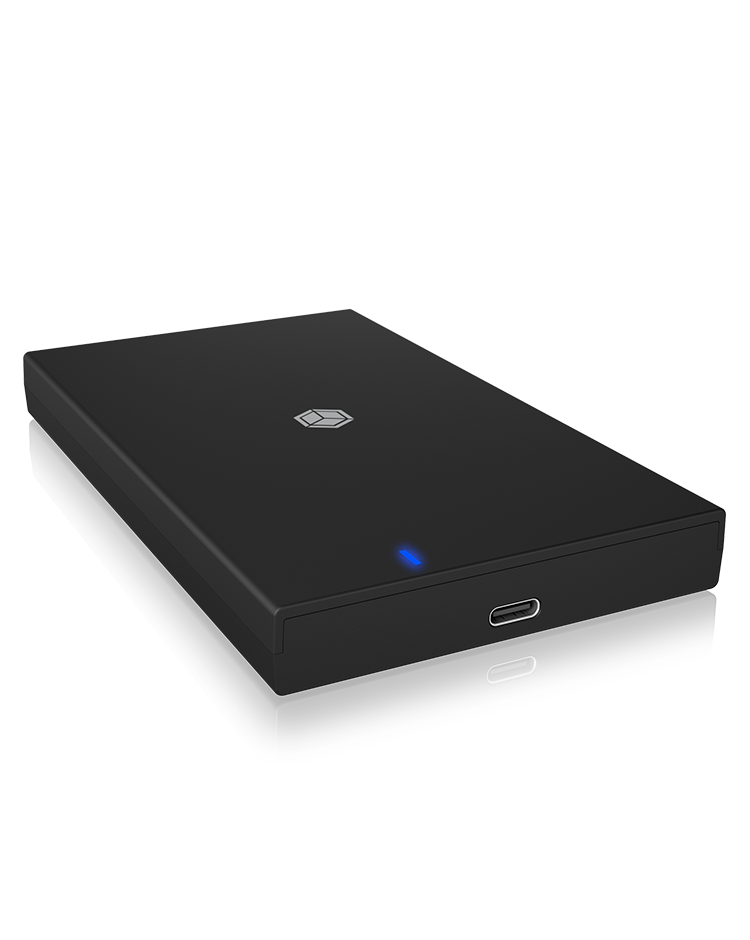 Raidsonic - ICY BOX - IB-200T-C3 Enclosure for 1x SSD/HHD with USB 3.2 Gen 1 Type-A/Type-C combi-cable - 1 x 2.5 "SATA I, II, III