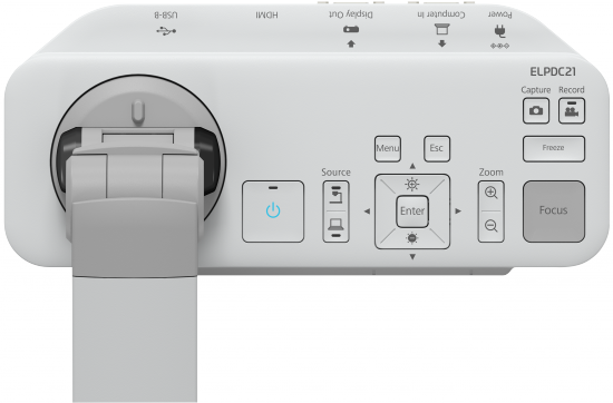 Epson - ELPDC21 - Full HD (1920x1080) - White - Lamp warranty 12 month(s)