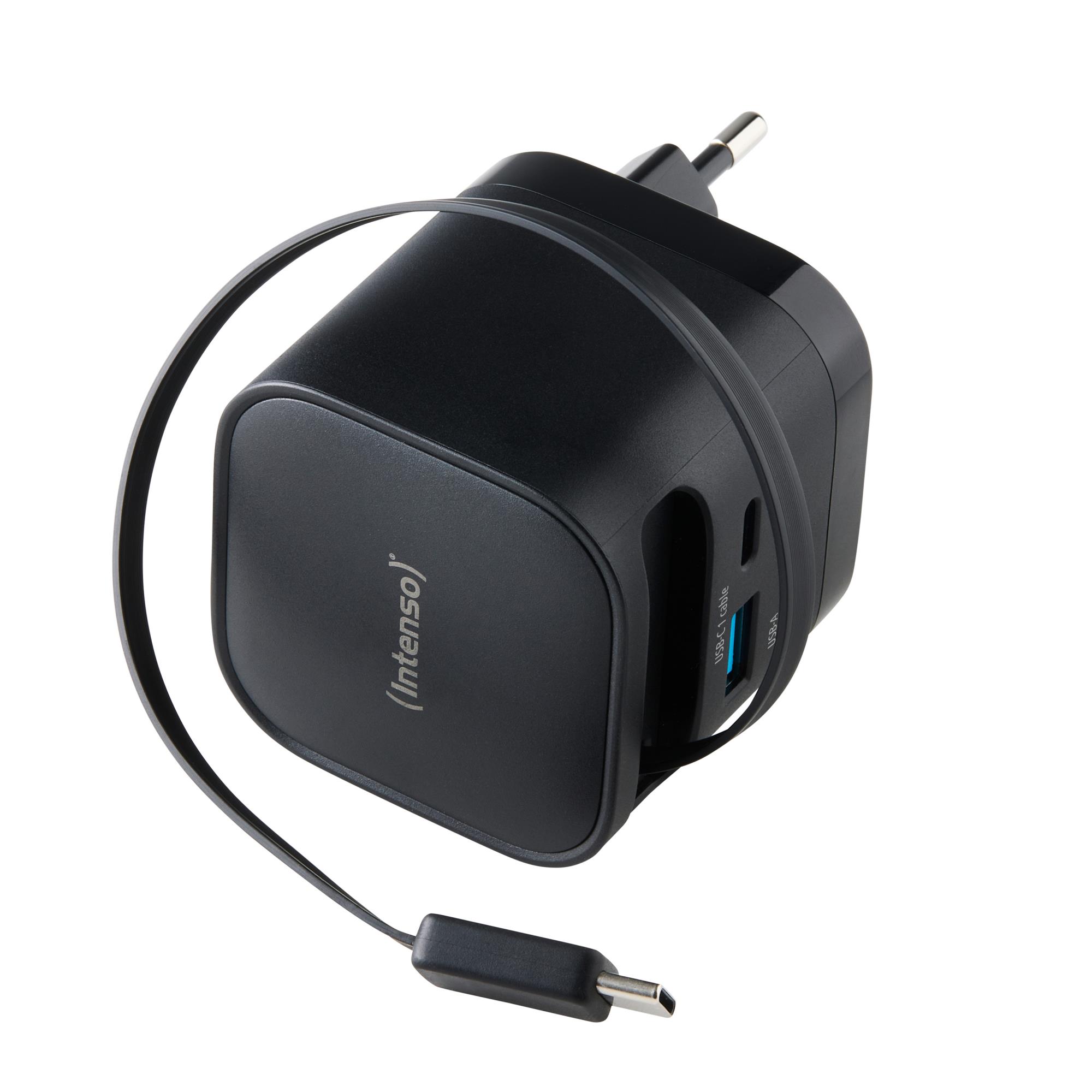 POWER ADAPTER 1XUSB-A/1XUSB-C/BLACK 7806520 INTENSO