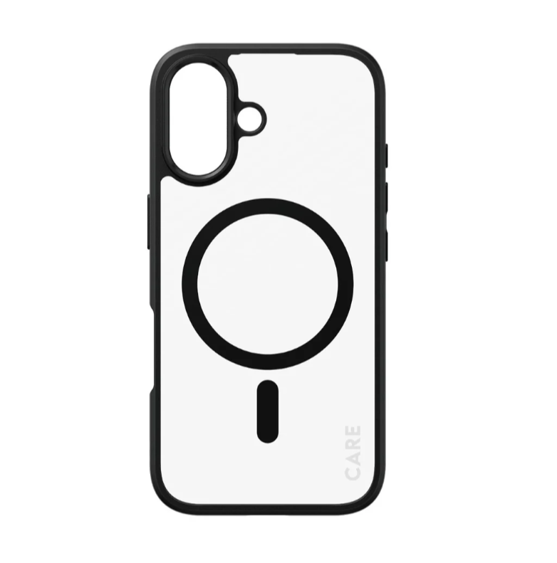 CARE Flagship Case - Back cover - Apple - iPhone 16 - Recycled plastic - Black - MagSafe
