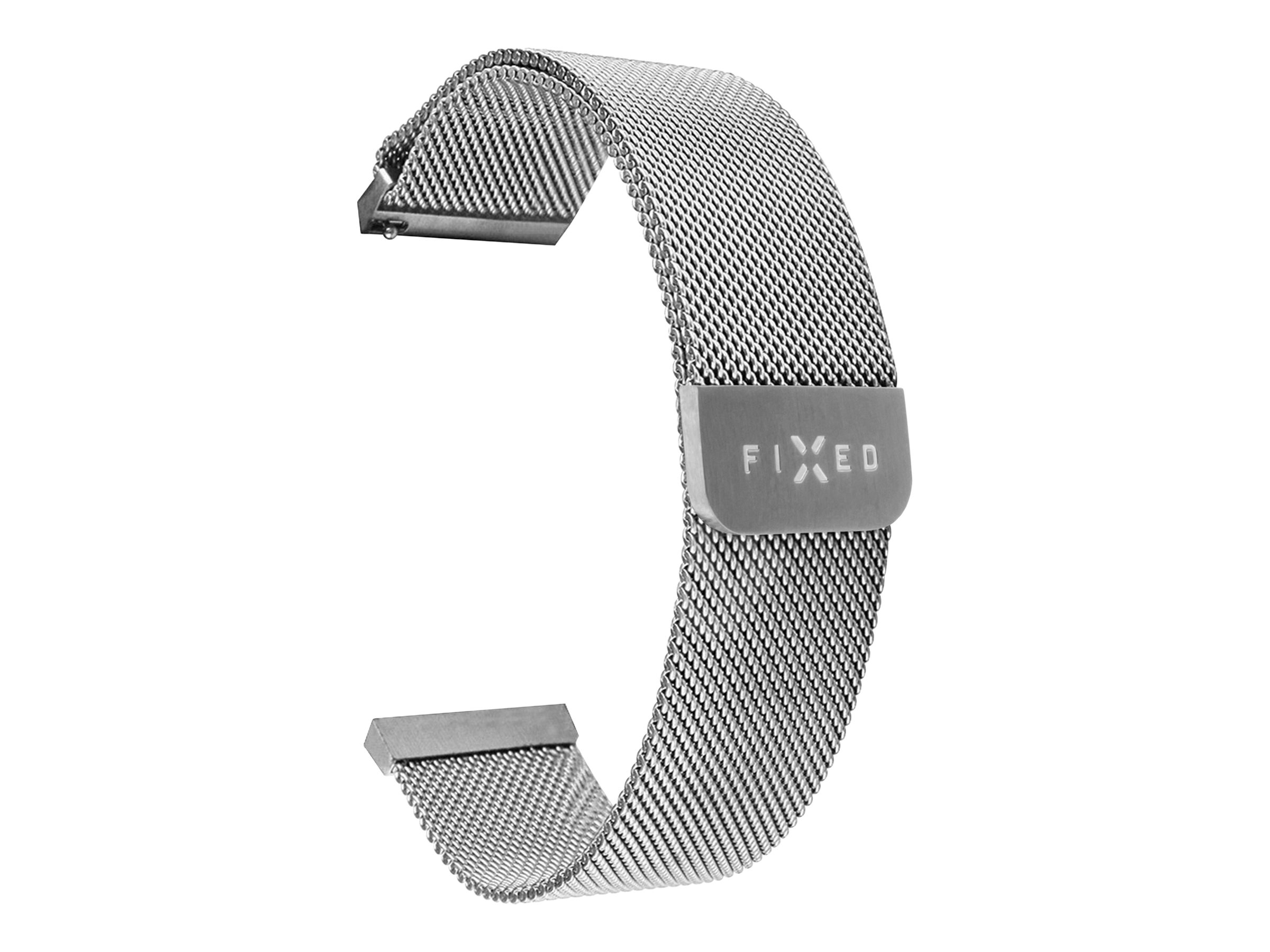 Fixed - Mesh Strap with Quick Release 20mm for Smartwatch - Silver
