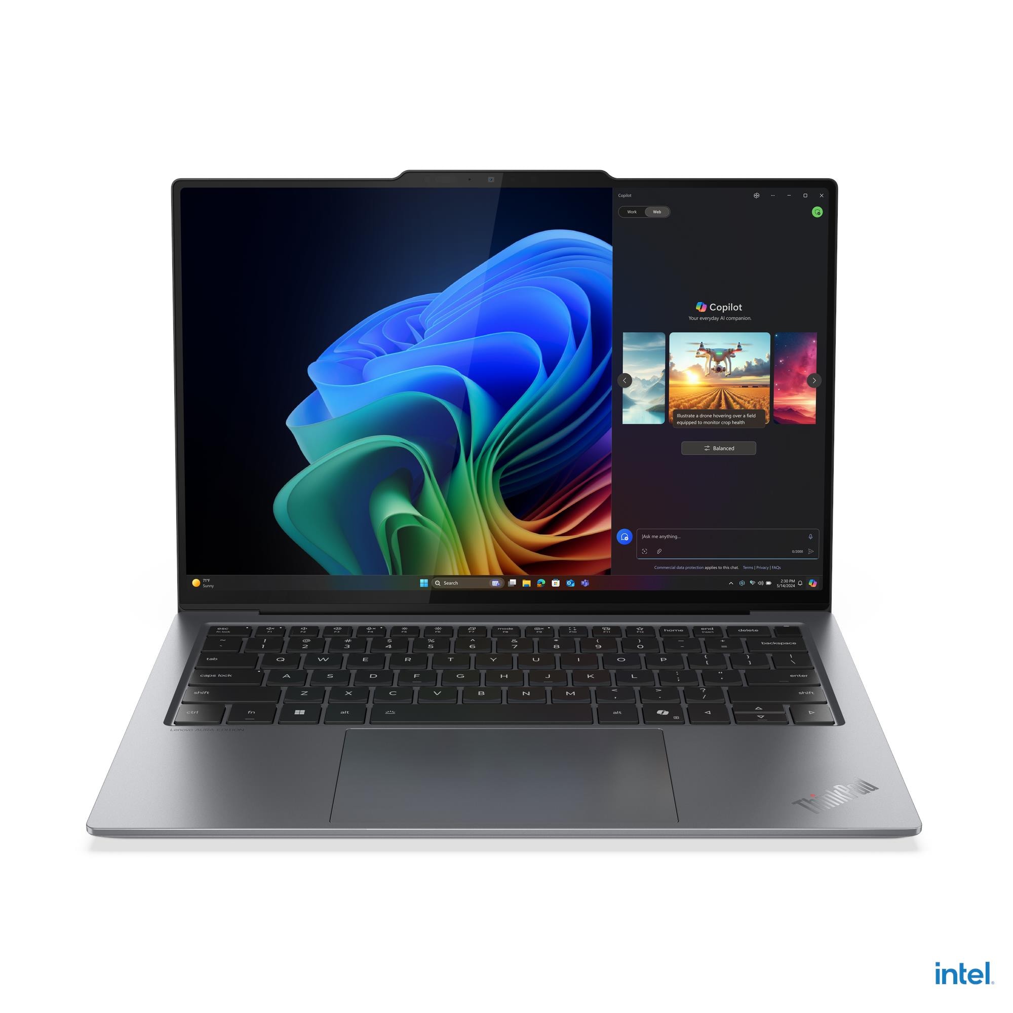 Lenovo ThinkPad X9-14 G1 Intel - Grey - 14 " - OLED - WUXGA - 1920 x 1200 pixels - Anti-glare - Intel Core Ultra 5 - 228V - 32 GB - Soldered LPDDR5x - Solid-state drive capacity 512 GB - Intel Arc Graphics 130V - Windows 11 Pro - 802.11be - Bluetooth vers