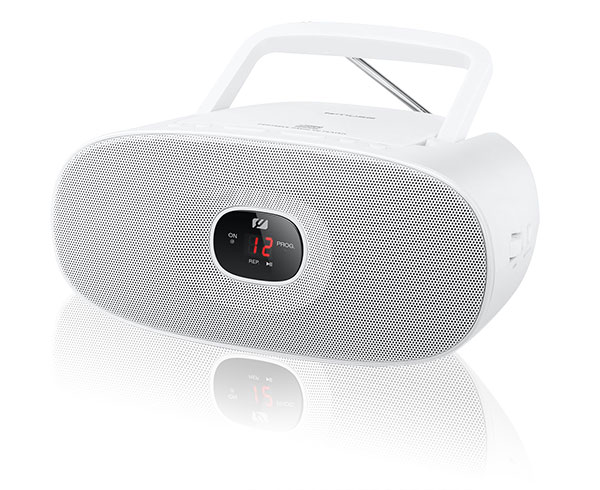 Muse - MD-202RDW - Portable radio CD player - White