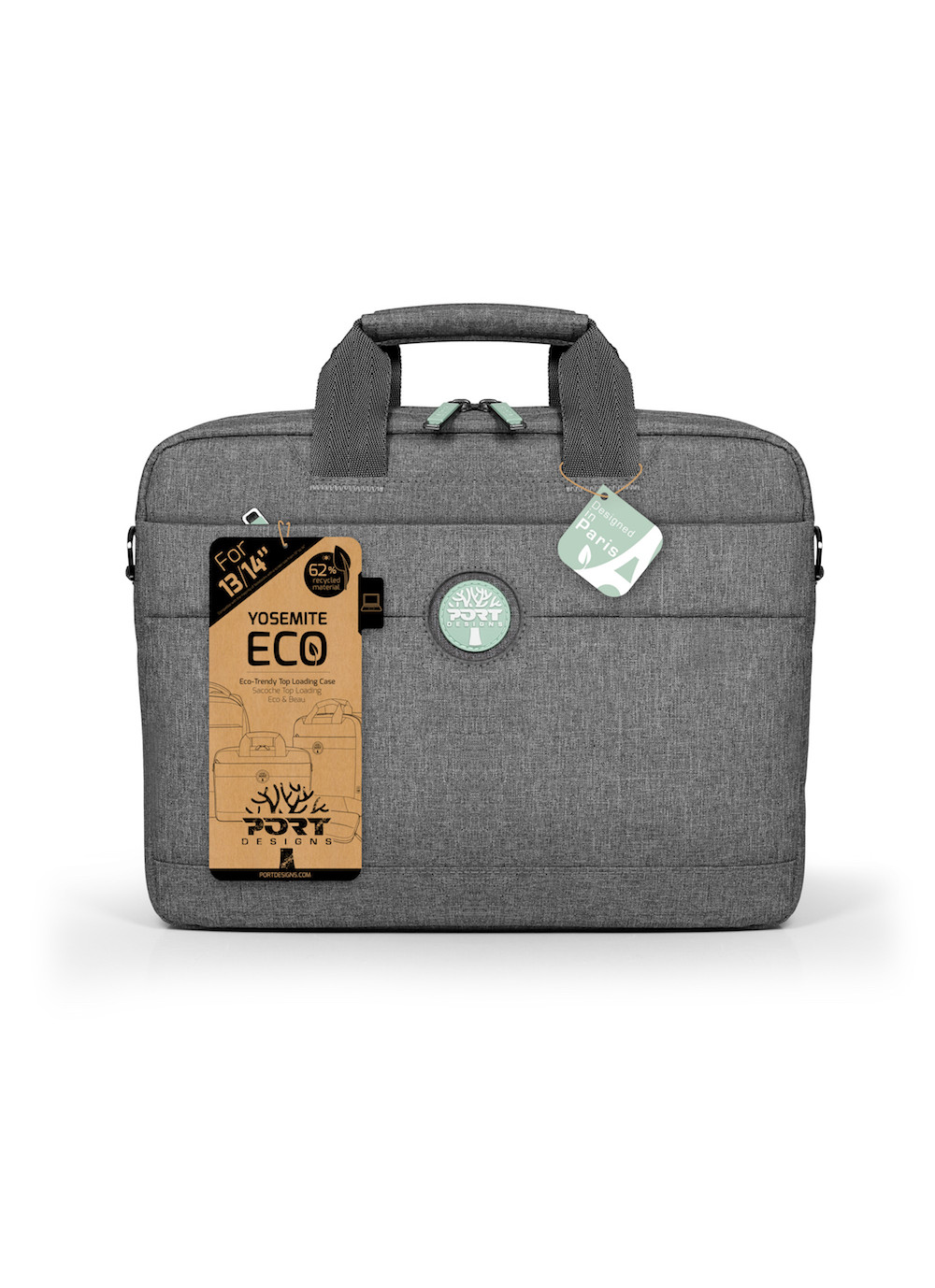 PORT DESIGNS - Yosemite Eco TL Laptop Case 13/14 - Laptop Case - Shoulder strap - Grey