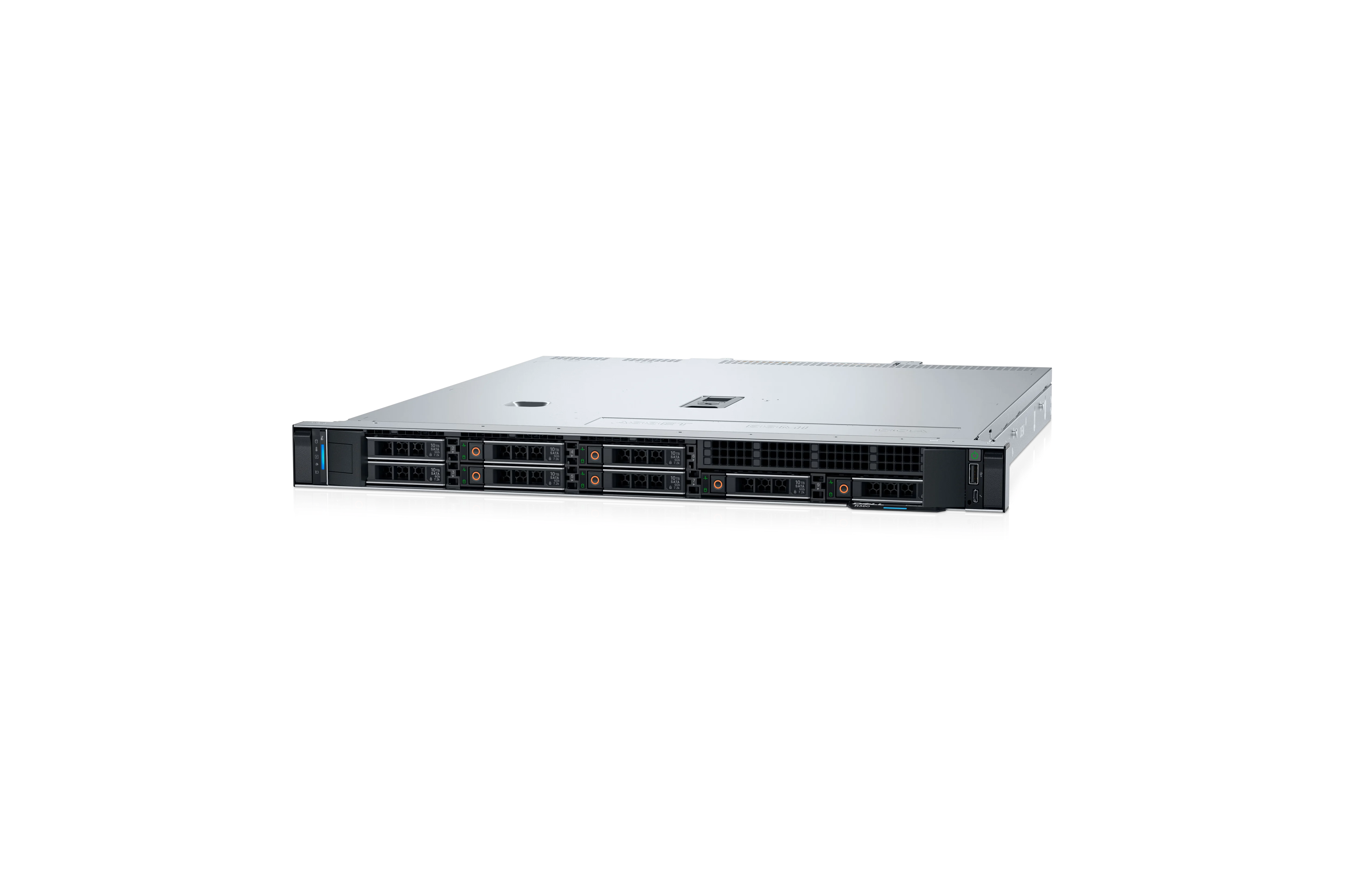 Dell PowerEdge - R360 - Rack (1U) - Intel Xeon 6 - 1 - 6369P - 8 - 16 - 3.3 GHz - 2x32GB/1x480GB - SATA - Up to 8 x 2.5" - PERC H755 - iDRAC9 Enterprise - Power supply 2x700 W - ReadyRails Sliding Rails - No OS - Warranty ProSupport NBD Onsite, 36 month(s