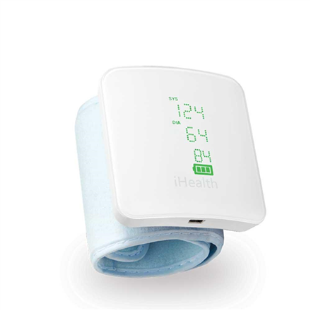 iHealth - Wrist Blood Pressure Monitor - BP7S - White - Blood pressure readings are stored on the secure, free, HIPAA compliant iHealth Cloud. Monitor blood pressure and pulse trends with intuitive charts and share data with your doctor in PDF or spreadsh