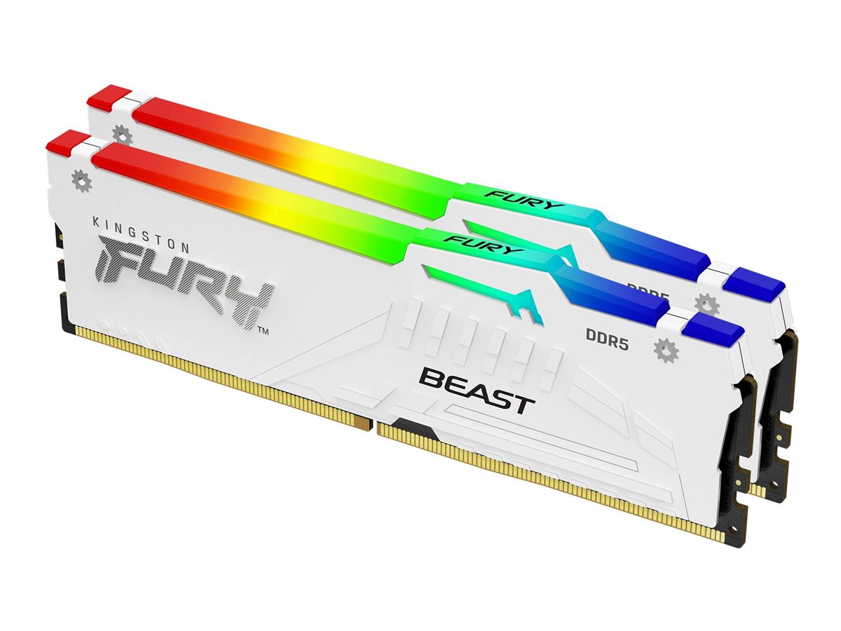 Kingston - Kingston Memory Kit - KF560C30BWEAK2-32 - 32 (2x16GB) GB - DDR5 - 6000 MHz - PC/server - Registered No - ECC No