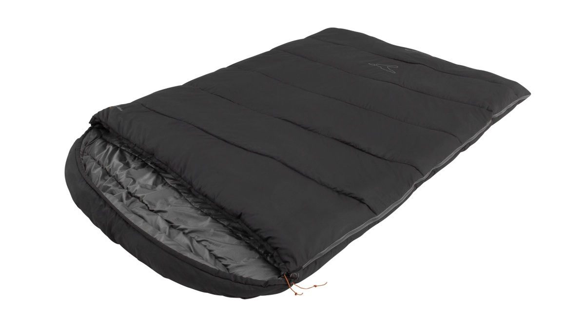 Easy Camp Raven Square Double 5°C - Sleeping Bag - 220 x 150 cm - Temperature -9 to 10 °C - Two-way open-end, L-shaped, autolock