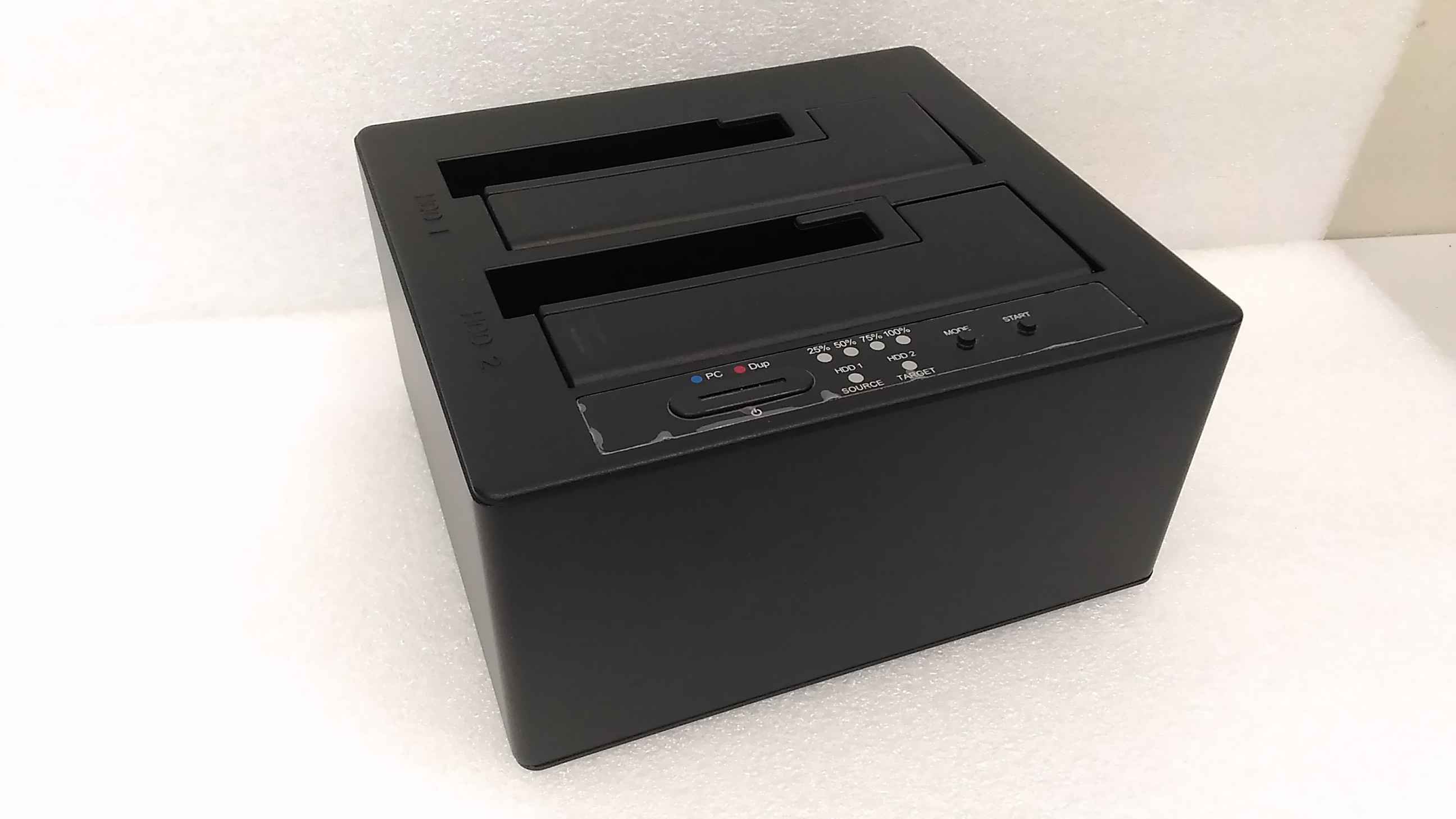 SALE OUT. Raidsonic Icy Box - IB-121CL-C31 CloneStation for 2x HDD/SSD with USB 3.1 (Gen 2) Type-C - USED, REFURBISHED, WITHOUT ORIGINAL PACKAGING AND MANUALS