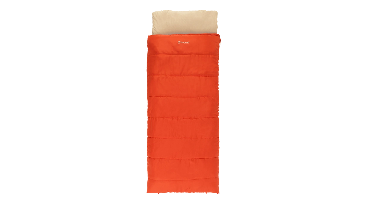 Outwell Contour Lux - Sleeping Bag - 220 x 85 cm - 2-way L-shape open-end with auto lock
