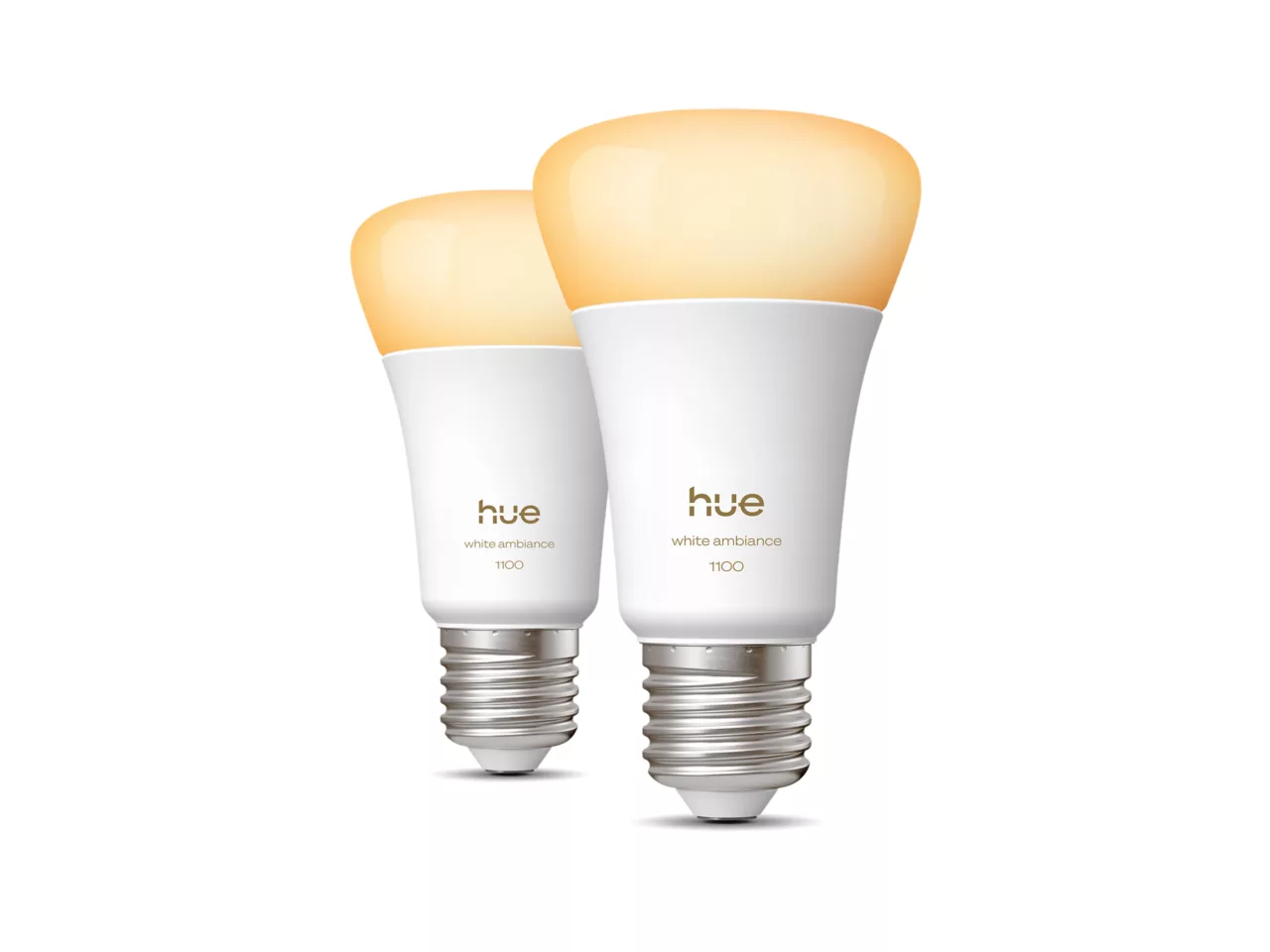 Philips Hue WA 1100 A60 2P EU - E27 - 8.1 W - Warm to cool white light - Bluetooth and Zigbee