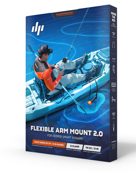Deeper - Deeper Flexible Arm Mount 2.0 - Sonar mount - Black