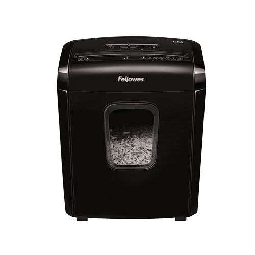 Powershred - 6M - Black - 13 L - Credit cards shredding - Paper handling standard/output 6 sheets per pass - Mini-Cut Shredder - Warranty 24 month(s)