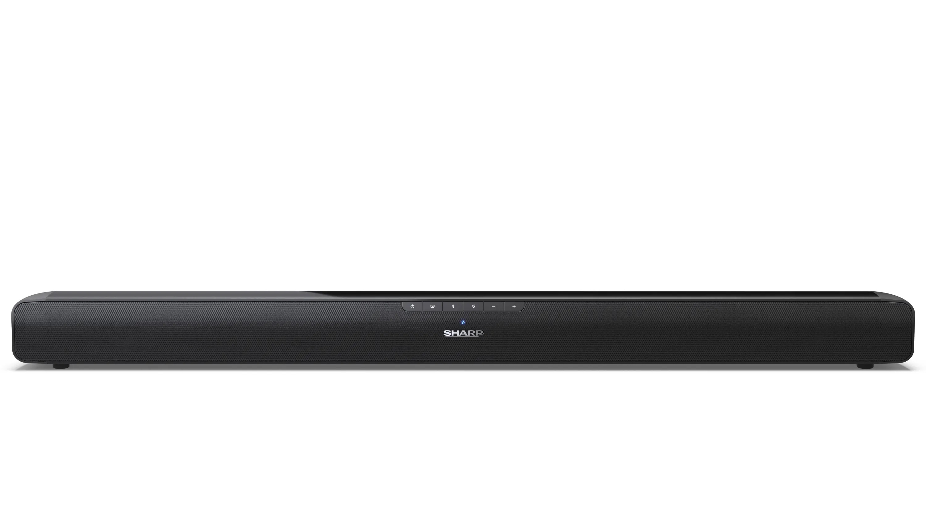Sharp HT-SB100 2.0 Soundbar for TV above 32", HDMI ARC/CEC, Aux-in, Optical, Bluetooth, USB, 80cm, Gloss Black - Sharp - Yes - Soundbar for TV above 32" - HT-SB100 - Black - No - USB port - AUX in - Bluetooth - Wireless connection