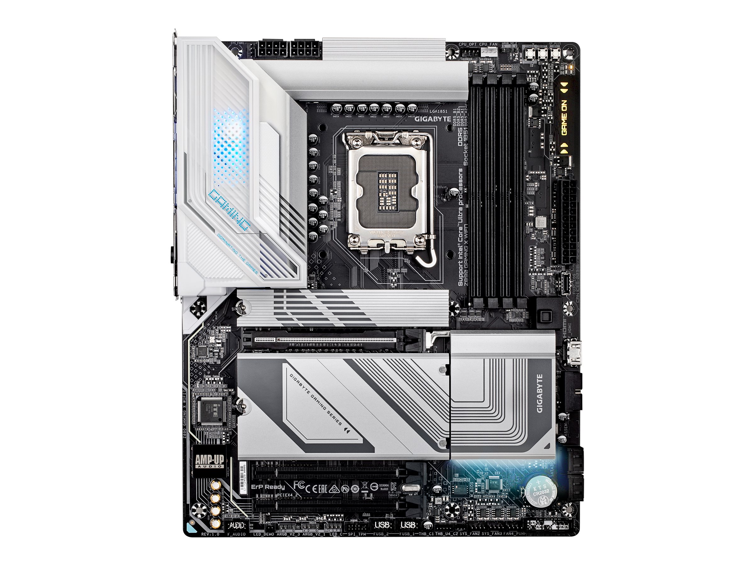 Gigabyte Z890 GAMING X WIFI7 - Processor family Intel - Processor socket LGA1851 - DDR5 - Supported hard disk drive interfaces M.2, SATA - Number of SATA connectors 4