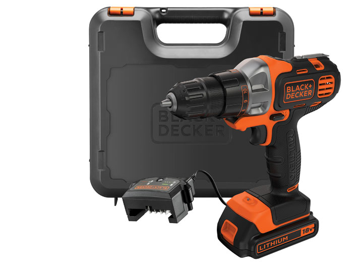 BLACK & DECKER - Cordless Multievo Drill Driver - MT218K-QW - 18 V - 1.5 Ah - Lithium