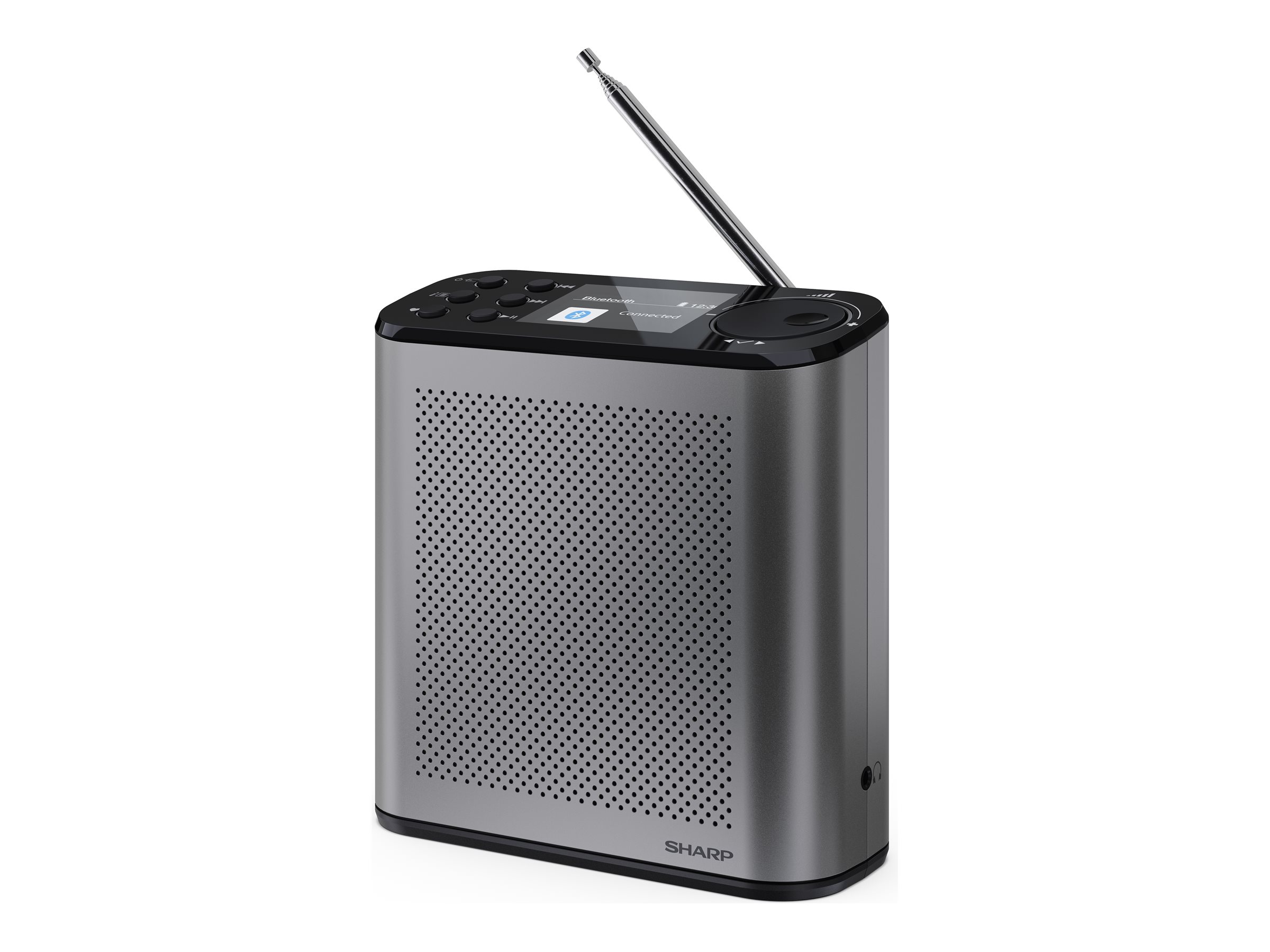 Sharp OSAKA Portable Digital Radio - DR-P530(GY) - USB port - Bluetooth - FM radio - Wireless connection