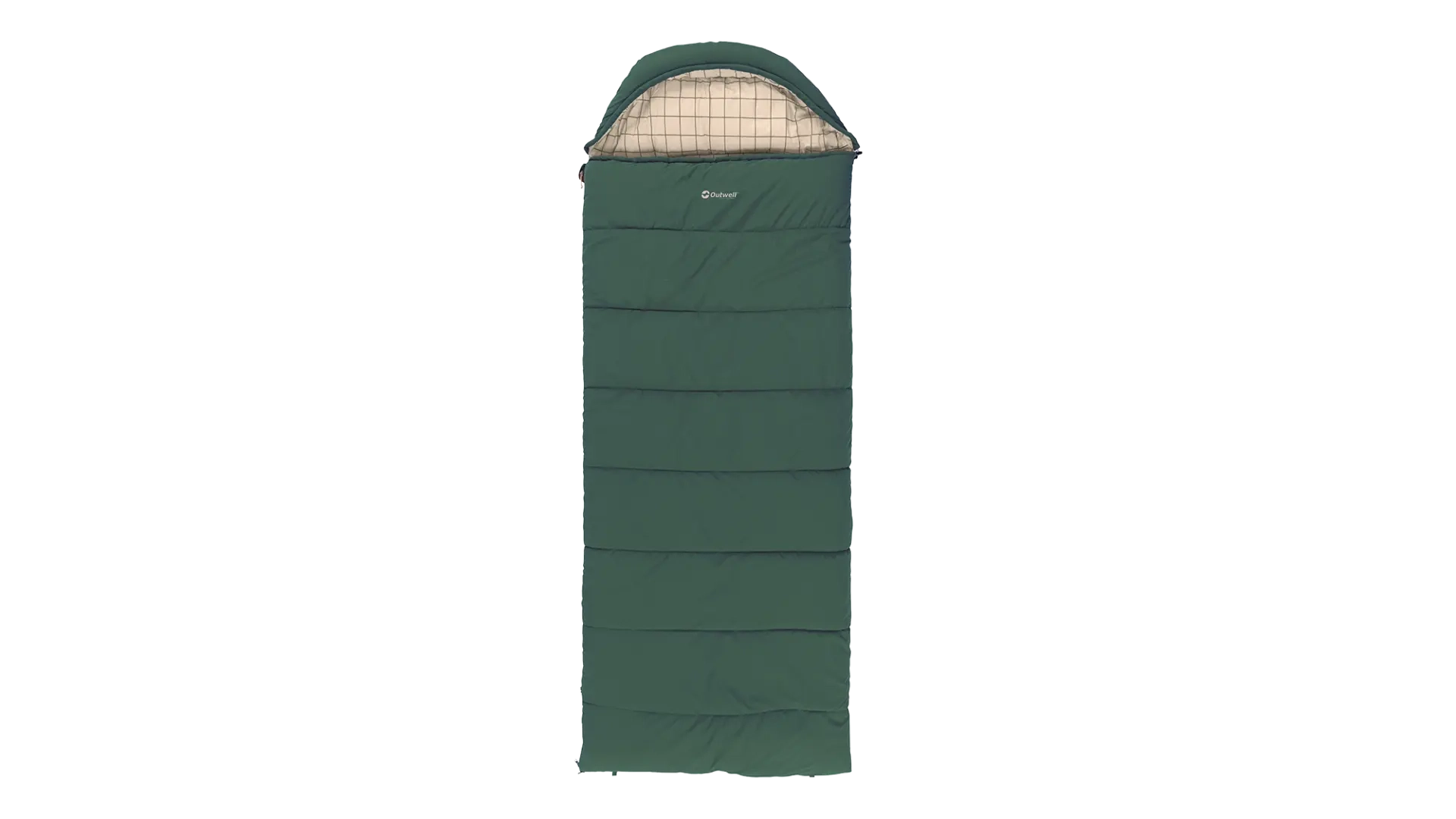 Outwell Camper Prime Green - Sleeping Bag - 235 x 90 cm - Temperature -15 to 5 °C - Right Zipper