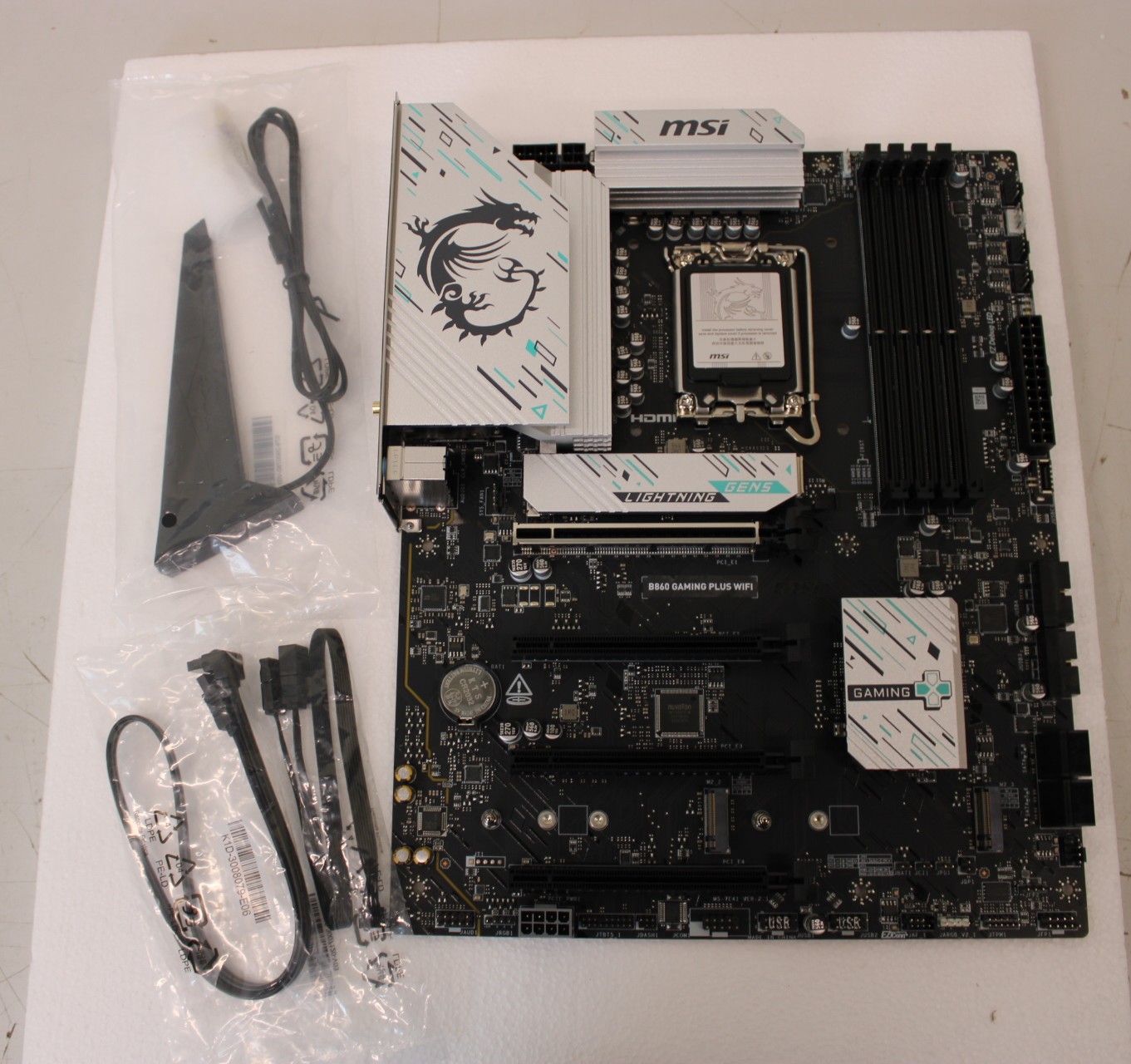 SALE OUT. MSI B860 GAMING PLUS WIFI - Processor family Intel - Processor socket LGA1851 - DDR5 - Supported hard disk drive interfaces SATA, M.2 - Number of SATA connectors 4 - USED, REFURBISHED, WITHOUT  ACCESSORIES