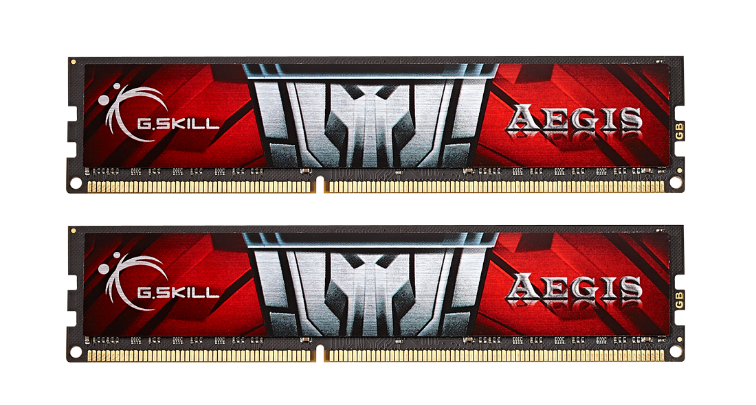 G.Skill - Aegis - 16GB (8GBx2) GB - DDR3 - 1600 MHz - PC/server - Registered No - ECC No