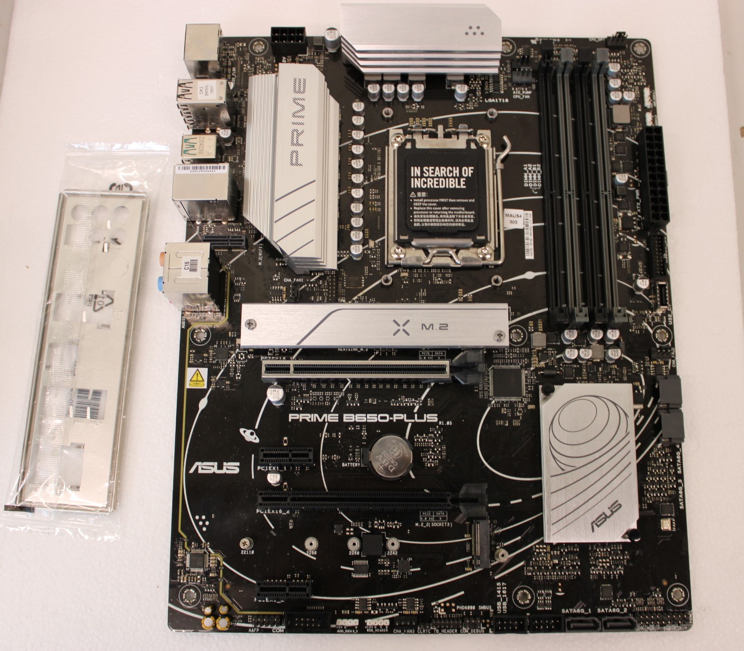 SALE OUT. Asus PRIME B650-PLUS - Processor family AMD - Processor socket AM5 - DDR5 DIMM - Memory slots 4 - Supported hard disk drive interfaces 	SATA, M.2 - Number of SATA connectors 4 - Chipset  AMD B650 - ATX - USED, REFURBISHED, WITHOUT ORIGINAL PACKA