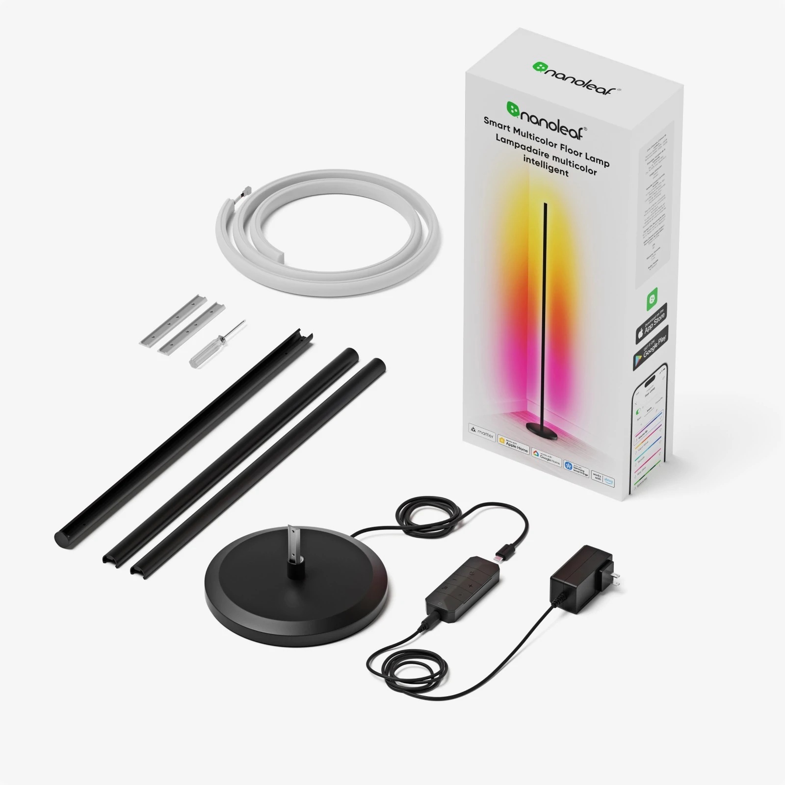 Nanoleaf Floor Lamp Smart Matter WiFi - 22 W - RGBW